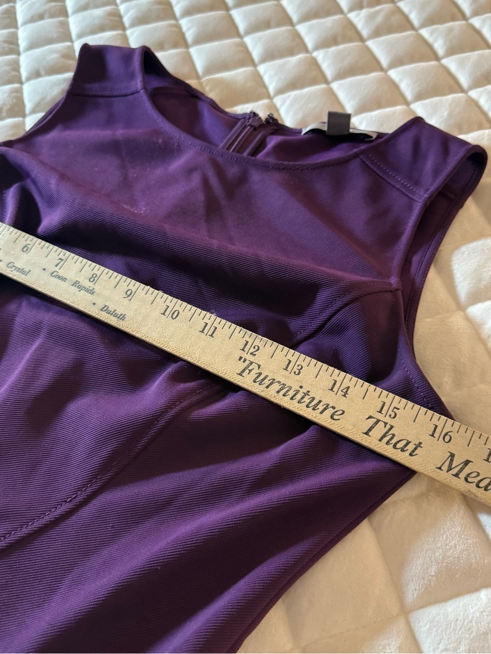ZAC Zac Posen Purple Paneled Fit & Flare Dress Size 4 - Picture 6 of 9